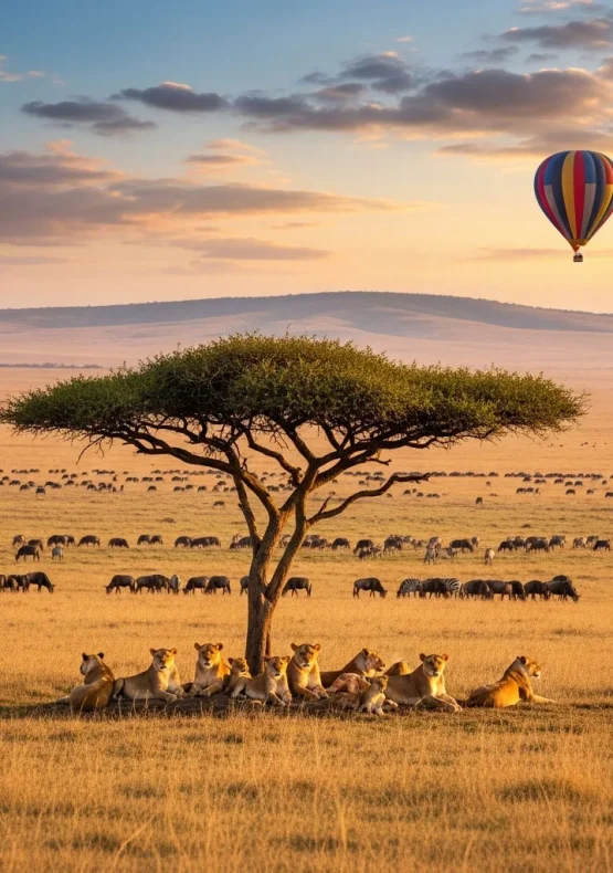 Best time to visit Kenya - Lions in Maasai Mara safari with Boon Game Safaris